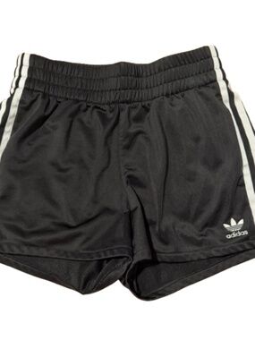 Adidas Black 3-Stripe Athletic Shorts Size Small